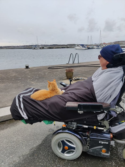 Överdrag och täcke till permobil