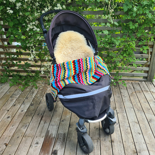 Dra-på överdrag barnvagn - Zigzag